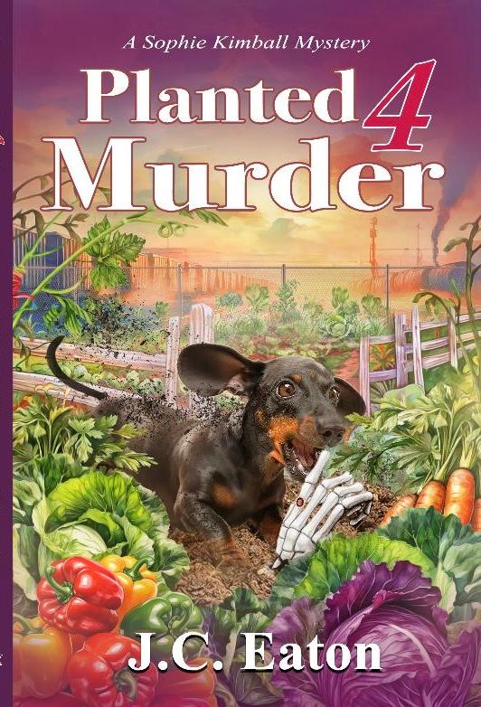 Book Cover with dog and vegetables