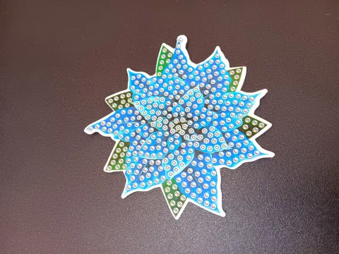 Diamond painting snowflake