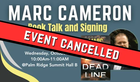 Marc Cameron Book talk event cancelled