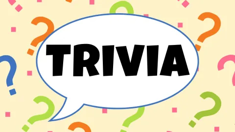 The word Trivia in a word bubble