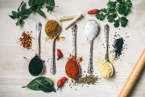 spoons of spices
